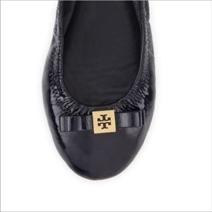 Tory Burch Eddie 2 Patent Bow Ballerina Flats